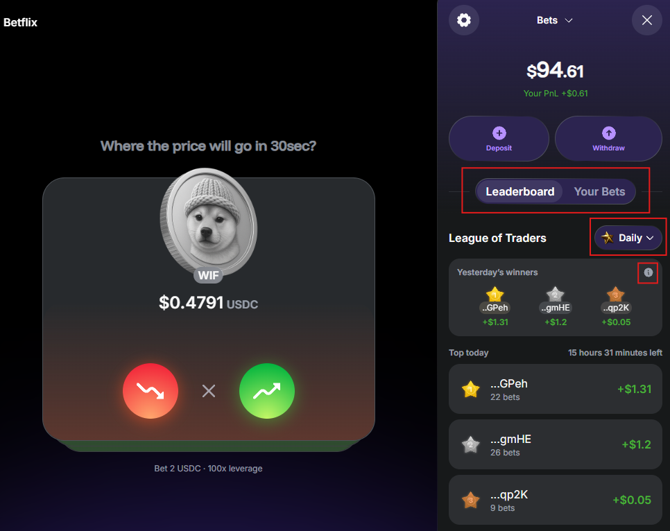 Check Betflix stats in Warden